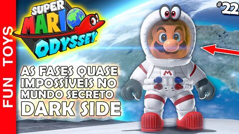 🔴 Super Mario Odyssey #22 - FINALMENTE a FASE SECRETA "DARK SIDE" com várias fases IMPOSSÍVEIS!!!!