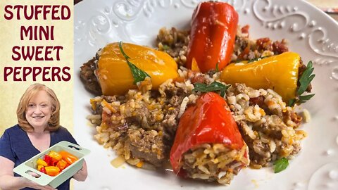 STUFFED MINI SWEET PEPPERS Recipe | Stuffed Pepper Recipe | Great for Dinner or an Appetizer