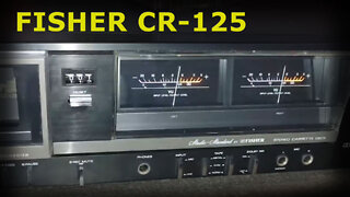 Fisher CR-125 - Vintage old stereo cassette deck w VU meters and Dolby NR!