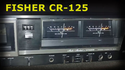 Fisher CR-125 - Vintage old stereo cassette deck w VU meters and Dolby NR!