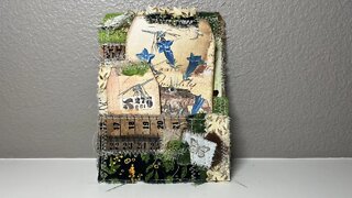 Ephemera: Simple Fabric Covered Book Page Pocket