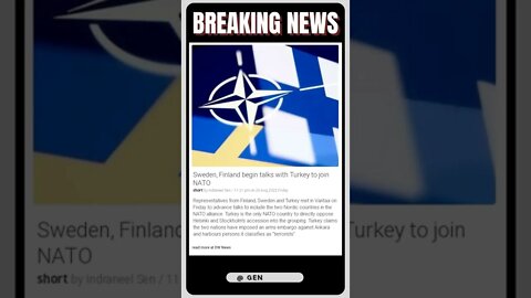Latest Information: Sweden and Finland Join NATO! #shorts #news