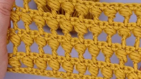 How to crochet puffs stitch short simple tutorial by marifu6a