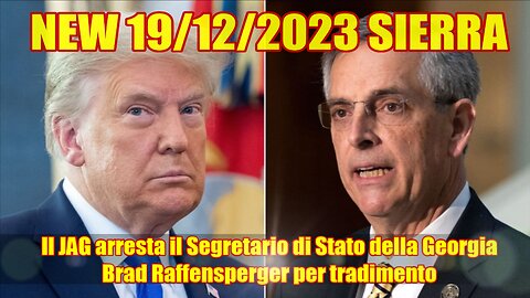 NEW 19/12/2023 SIERRA Il JAG arresta il Segretario di Stato della Georgia.