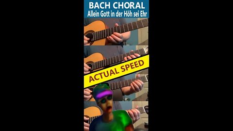 Allein Gott in der Höh sei Ehr By JS Bach Played By Gene Petty ( Actual Speed) #Shorts