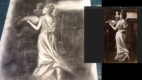Lady done in Charcoal ... Timelapsed