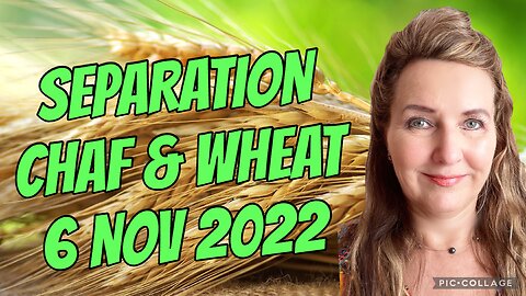 SEPARATION- CHAF & WHEAT/ #prophetic word for nations/6 Nov 20/2