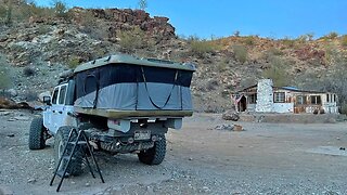 Truck Camping at an Old GHOST TOWN CABIN Homestead Deep in Arizona's Backcountry