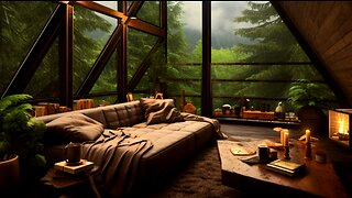 Cozy Loft while Raining 🌧️ with a nice Nature View Outside | Relax ☺️