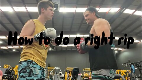 How to do a right rip punch, boxing basics
