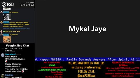 2023-12-25 07:00 EST - Patriots Soapbox AM: with MykelJaye, SkyeBreeze