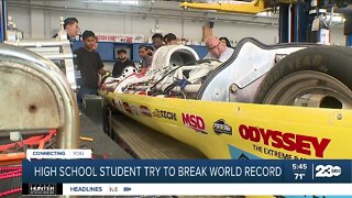 San Diego students try to break electric car land speed record