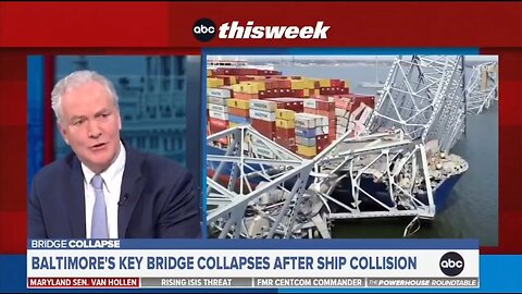 Sen Van Hollen: Taxpayers Will Pay 100% of Key Bridge Cost