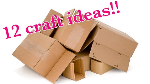 12 diy creative craft ideas with waste cardboard box anyone can do