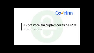 Finalizado - Airdrop - CoinInn - €5 no KYC - 29/01