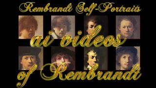 Rembrandt Self-Portraits - "ai" generated videos from "Static Self-Portraits" by James Murray