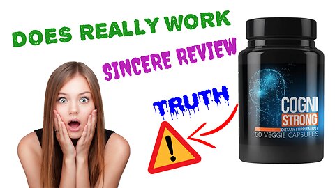 COGNISTRONG- Cognistrong Review- BE CAREFUL! - Cognistrong Supplement - Works_