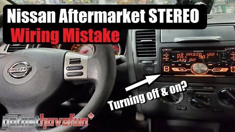 Nissan / Infiniti Aftermarket Stereo Wiring MISTAKE | AnthonyJ350