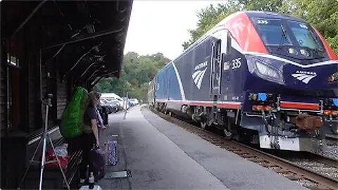 Amtrak Capitol Limited from Harpers Ferry, West Virginia October 6, 2023