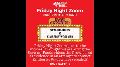 Stand4THEE Friday Night Zoom May 17 - Kimberly's Movie Night
