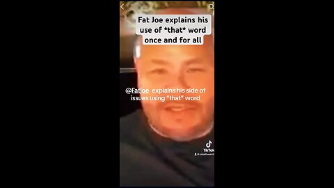 @FatJoe explains why Latinos use, “That” word and it’s ok as opposed to other ethnic groups