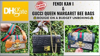😭 My DHgate Fendi Kan I & Gucci Queen Margaret Bee Dupe Bags Came Smashed! Could I Fix Them?
