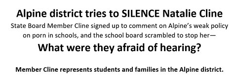 Alpine School District tries to SILENCE Natalie Cline
