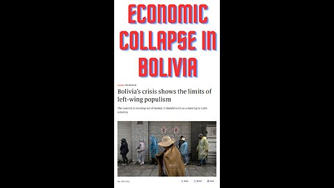 Economic Collapse in Bolivia
