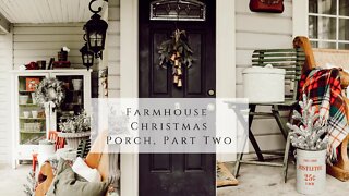 Farmhouse Christmas Porch, part 2
