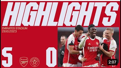 HIGHLIGHTS _ Arsenal vs Sheffield United (5-0).