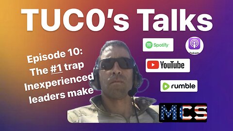 TUC0's Talks Episode 10: The #1 Trap for inexperienced leaders