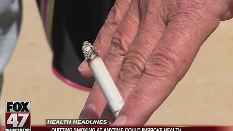 Quitting smoking at any time could improve health