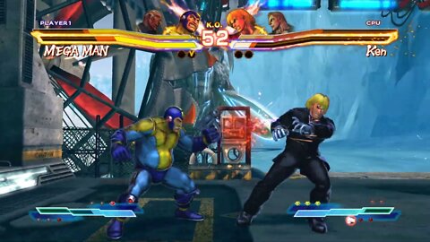 Street Fighter X Tekken: Raven & MEGA MAN vs Ken & Abel - 2K 1440p