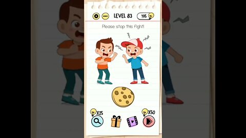 Brain Test Tricky Puzzles Level 83 Please stop this fight!