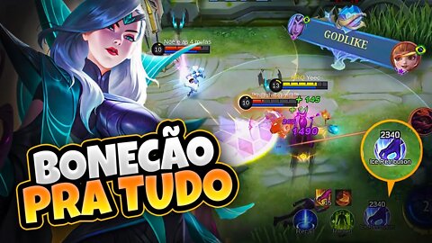 JOGUEI DE VALENTINA JUNGLER! ELA FICA IMORTAL | MOBILE LEGENDS