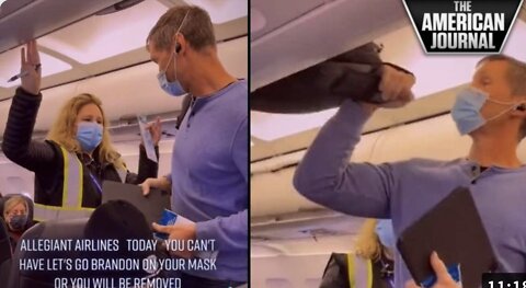 DISGUSTING: Man Kicked Off Flight For Wearing “Let’s Go Brandon” Mask