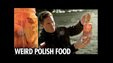 Taste Testing WEIRD Polish food (Gut soup, pickled cheese, blood sausage) [Kult America]