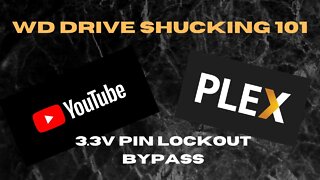 WD Drive shucking 3.3v pin fix