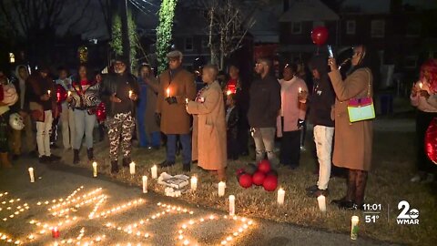 Family, friends hold vigil for teen killed in Edmondson Village shooting