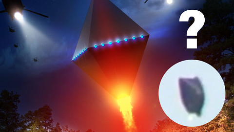 Colorado black diamond-shaped UFO captured on camera?