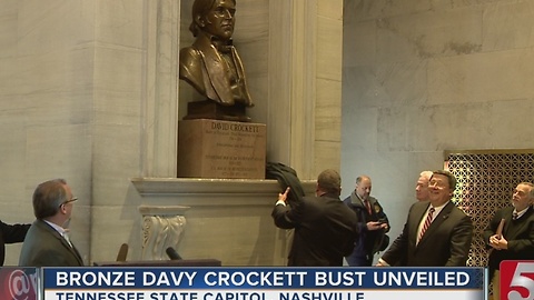 Davy Crockett Bust Unveiled At Capitol