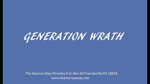 Generation Wrath