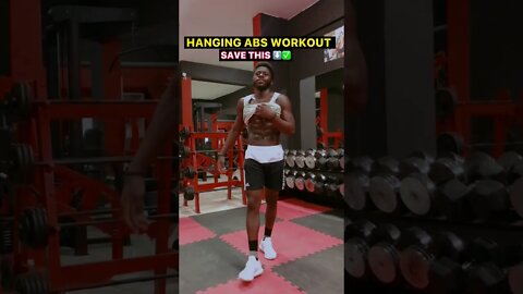 Hanging ABS workout at the Gym