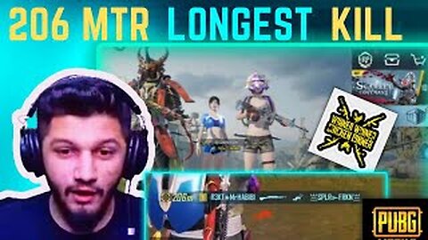 LONGEST 206 MTR KILL | FIRST FACECAM VIDEO | PUBG MOBILE | GAMEPLAY # 6
