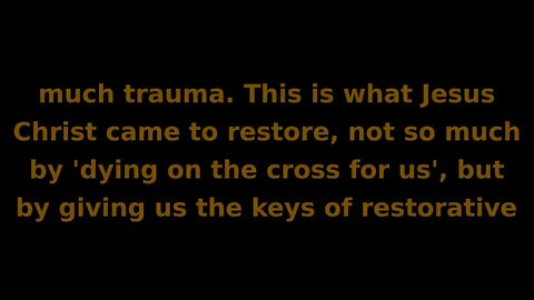 Soul Speak #46 #Jesus came to #seek and #save THAT which has been #lost . Lk 19:10 What is the THAT?