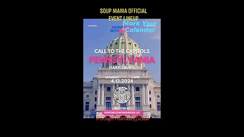 Event Lineup for April Speakers Events Rallies Convoy Flyers #SoupMamaOfficial #eatmoresoup