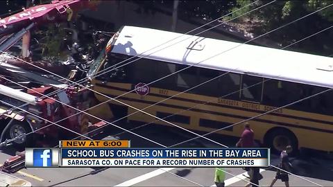 School bus crashes on the rise in the Tampa Bay area