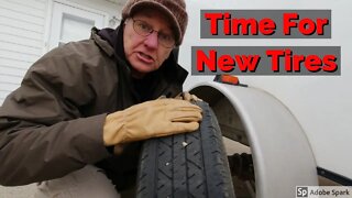 Cargo Trailer Camper Needs New Tires.