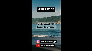 Girls spend 120 hours in a year...#shorts #girlfacts #psychologyfacts