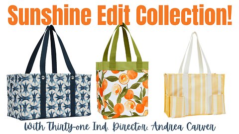 ☀️ Sunshine Edit Capsule | Thirty-One Ind. Director Andrea Carver